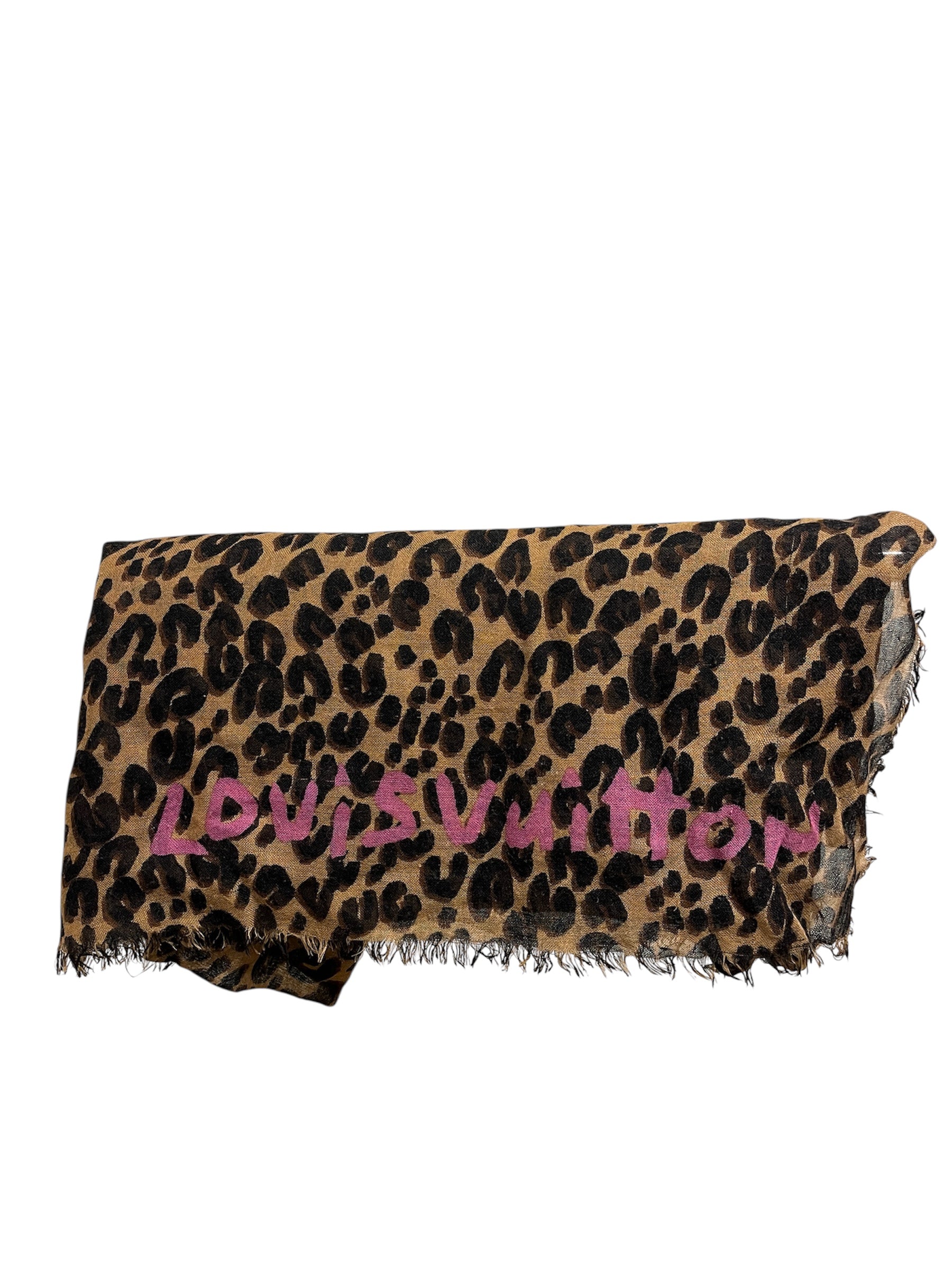 Louis Vuitton Stephen Sprouse Leopard Print Shawl
