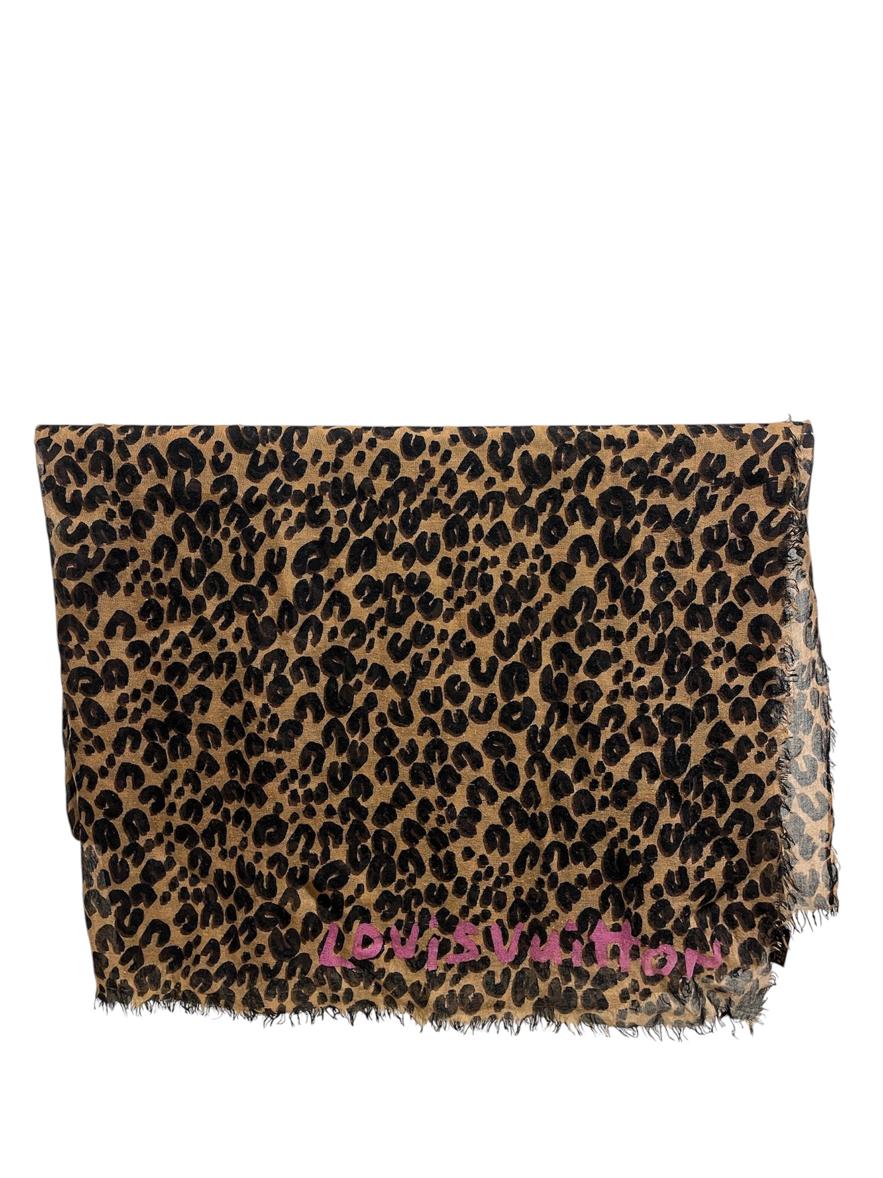 Louis Vuitton Stephen Sprouse Leopard Print Shawl